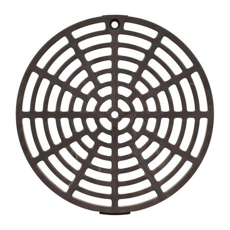 SIOUX CHIEF 6.12 in. Gray PVC Round Drain Grate 4792776